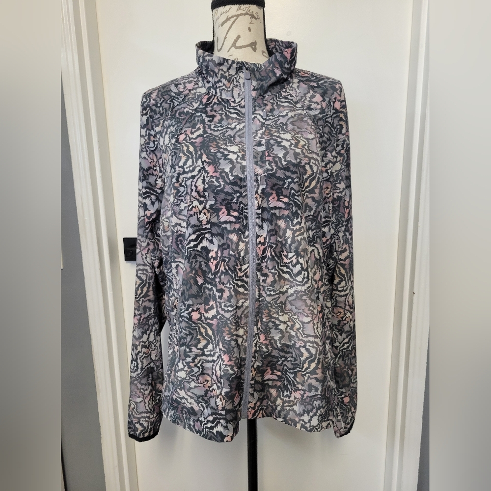 Athleta‎ Run With It Kinetic Abstract  Women's Running Fitness Jacket XL - Picture 5 of 13